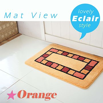 《ECLAIR 》繽紛冰淇淋方格踏墊 室內墊 門墊 浴墊(42x65)