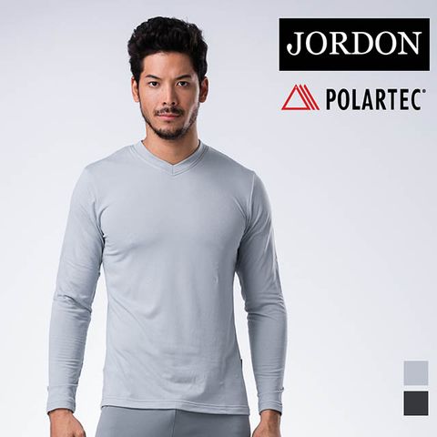 JORDON 橋登 男款 POLARTEC POWER DRY V領保暖內層衣 #773