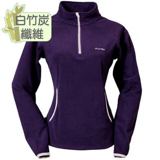 LV8241 女竹炭刷毛保暖上衣(深紫)