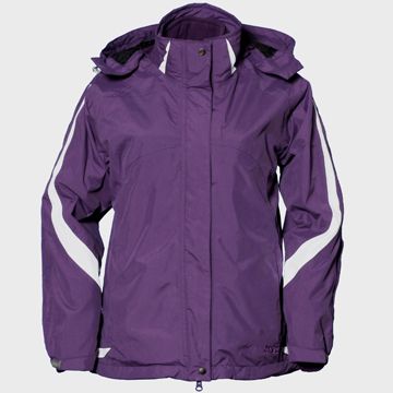 LV3169 女防水透濕兩件式保暖外套(深紫)