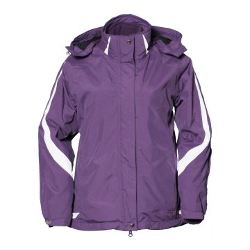 【LeVon】女防水透濕保暖外套 - 深紫(內深紫)《 兩件式 / 雨衣等級防水不悶熱 / 舒適保暖 / 可拆式帽子 / 透氣性佳 / / / 》→ LV3169