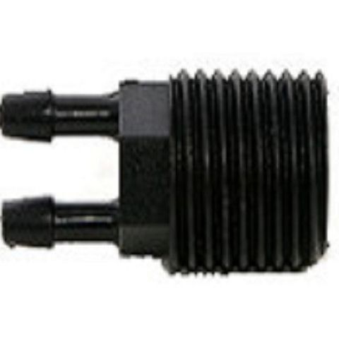 四分(外牙)轉兩分雙孔接頭10個一包(PVC管專用,接內牙滑接頭)