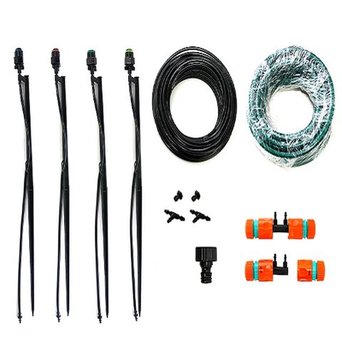 (四分轉兩分兩孔)微霧噴頭50cm插針式組合包(可噴灑半徑100cm)