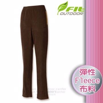 FIT 維特 女新款 雙刷雙搖保暖長褲.休閒運動長褲_FW2809 黑咖啡
