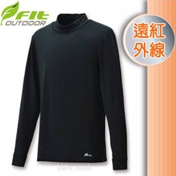 FIT 維特   男新款 遠紅外線立領保暖內衣_FW1503 經典黑