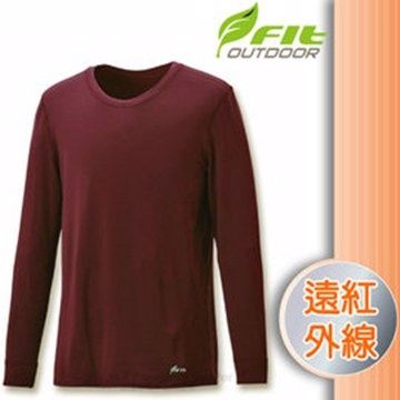 FIT 維特   男新款 遠紅外線圓領保暖內衣_FW1501 巧克力