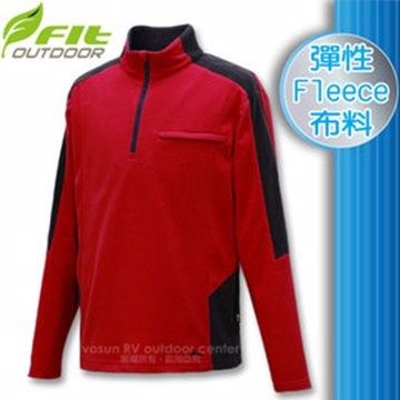 FIT 維特   男新款 雙刷雙搖保暖上衣_FW1106 酒紅色