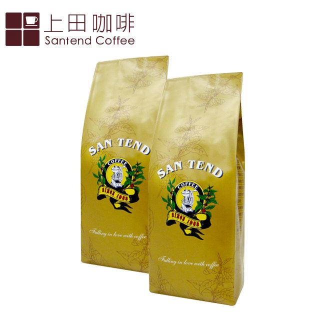 santend 上田 黃金曼特寧咖啡 (半磅) 225g-兩入裝-