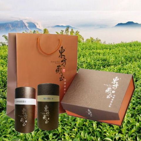 東方藏玉 茶葉禮盒(凍頂烏龍茶+杉林溪雲霧茶)