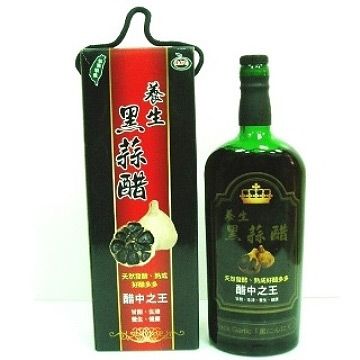 雲林黑鑽 養生黑蒜醋700ml 精美禮盒裝-手工瓶-醋中之王