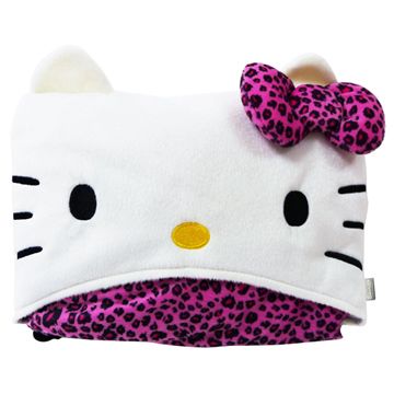 Hello Kitty 豹紋系列-車用披肩毯