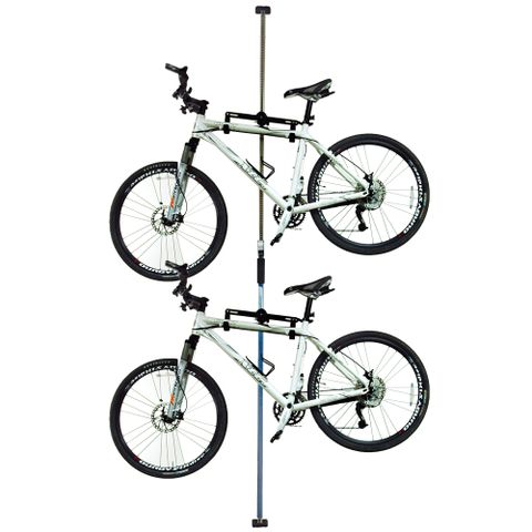《DIBOTE迪伯特》台灣製造 頂天地自行車可調式吊 車桿/吊車柱/停車架(藍)