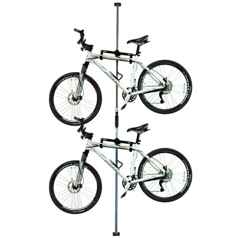 《BIKE》台灣製造 頂天地自行車可調式吊 車桿/吊車柱/停車架(藍)