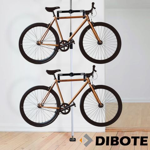 《DIBOTE迪伯特》台灣製造 頂天地自行車可調式吊 車桿/吊車柱/停車架(白)