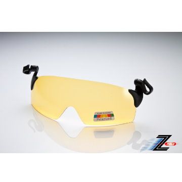 【視鼎Z-POLS獨家頂級PRO款】夾帽式(各種帽體)專用100%頂級黃偏光抗UV400偏光眼鏡，限定販售！含運