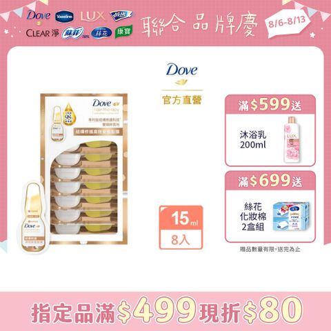 Dove 多芬 結構修護系列高效安瓶髮膜8入(1盒)