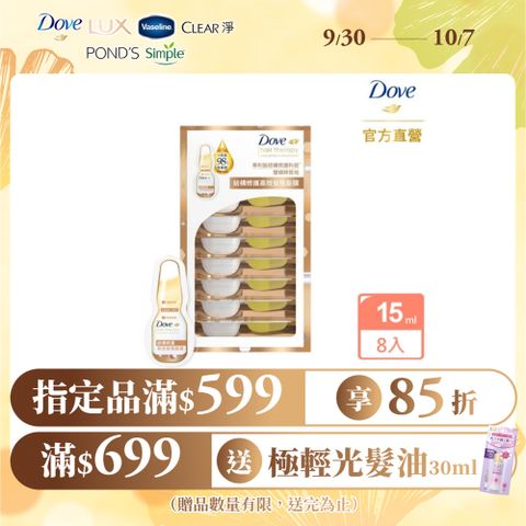 Dove 多芬 結構修護系列高效安瓶髮膜8入(1盒)