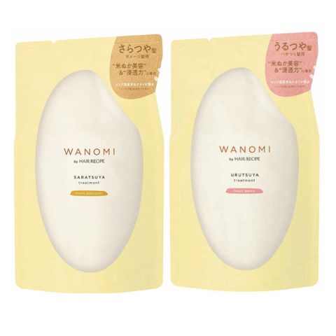 Hair Recipe 日本  WANOMI 髮的食譜米糠護髮素補充包 300ml