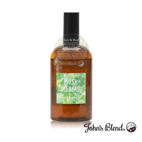 日本John’s Blend 髮膚兩用保濕香氣噴霧110ml 青檸羅勒