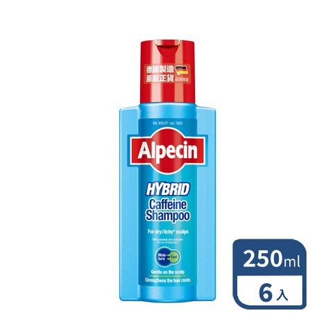 【Alpecin】雙動力咖啡因洗髮露250ml x6