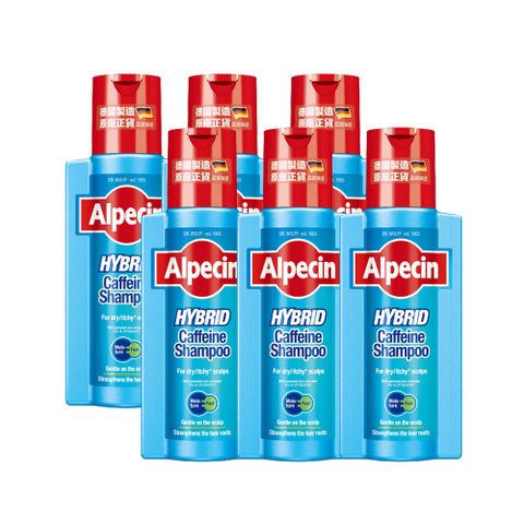 【Alpecin】雙動力咖啡因洗髮露250ml x6