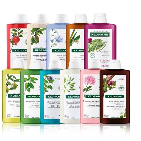 KLORANE 蔻蘿蘭官方直營 植萃洗髮精400ml x2入