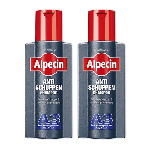 (2瓶超值組)德國Alpecin-A3咖啡因洗髮凝露-250ml/黑瓶(0%矽靈洗髮乳,保濕滋潤油性髮質洗髮精,強健髮根滋養洗髮露)