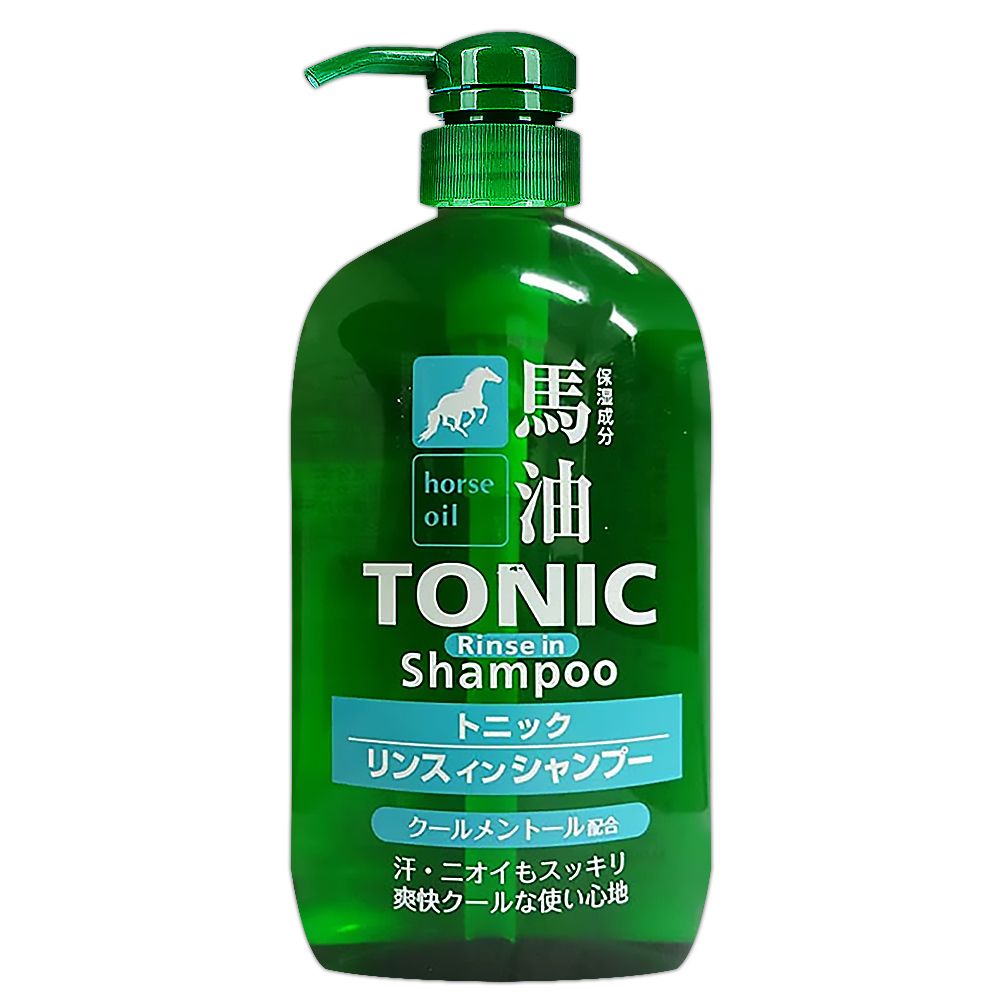 日本熊野 馬油二合一淨爽洗髮精600ml