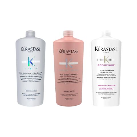 Kerastase 卡詩 髮浴1000ml系列(無壓頭)  (全能活髮髮浴/極淨平衡髮浴/恆彩重生髮浴 )