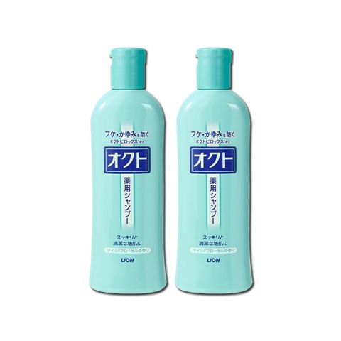 (2瓶)日本LION獅王-OCTO舒癢清屑防頭皮異味甘草萃取滋潤洗髮精320ml/瓶