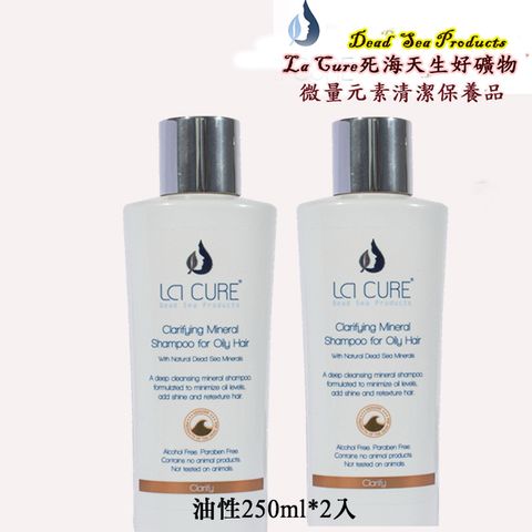 死海活性礦物洗髮精-油性 Shampoo for Oily Hair 250ml*2入