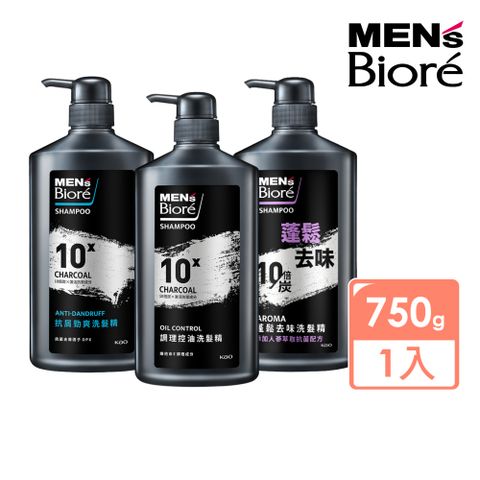 Biore 蜜妮 MEN'S Biore洗髮精750g (三款任選_調理控油/抗屑勁爽/蓬鬆去味)