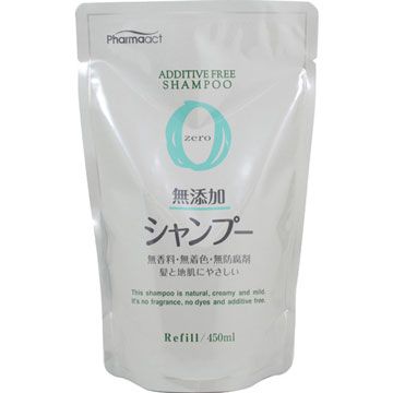 日本熊野 無添加洗髮精補充包450ML(zero)