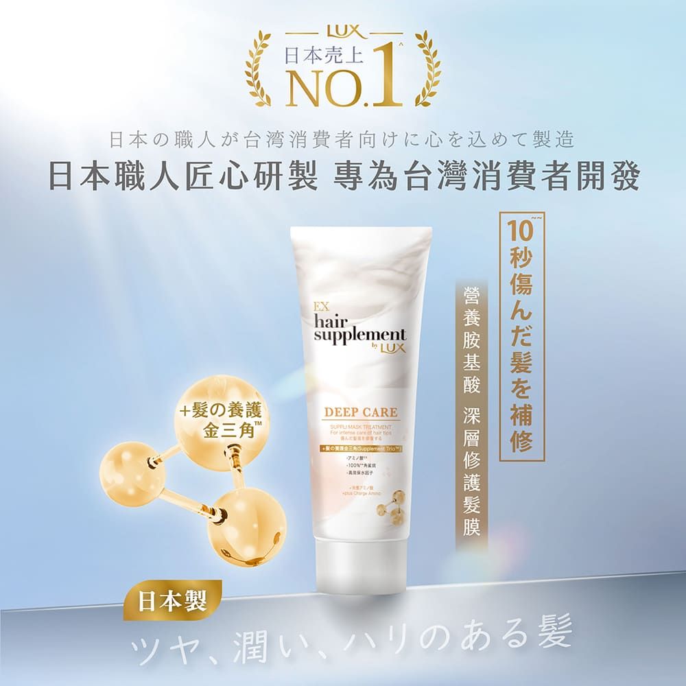 LUX 麗仕 新髮的補給 營養胺基酸深層修護髮膜 170G