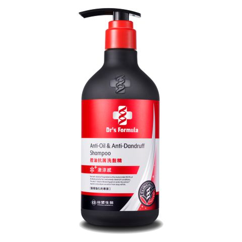 《台塑生醫》Dr’s Formula控油抗屑洗髮精升級版(激涼款)三代580g