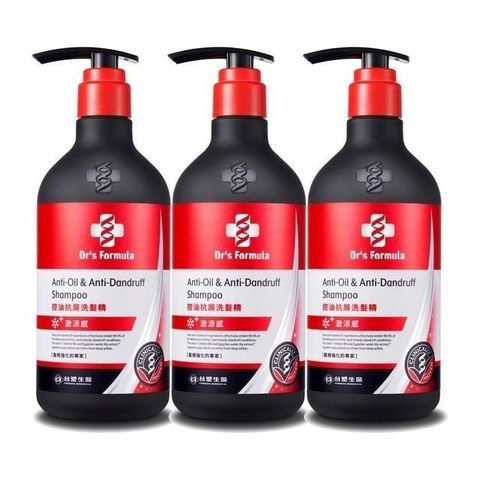  分享 《台塑生醫 Dr’s Formula控油抗屑洗髮精升級版(激涼款)三代580gx3入
