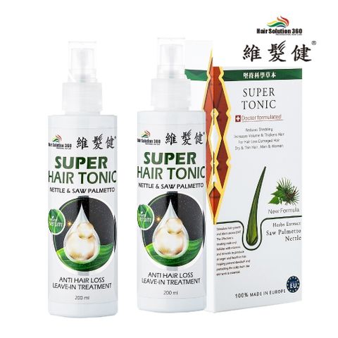 HAIR SOLUTION 360 維髮健 鋸棕櫚強化配方養髮液(2入組)(鋸棕櫚養髮液200ml*2入)