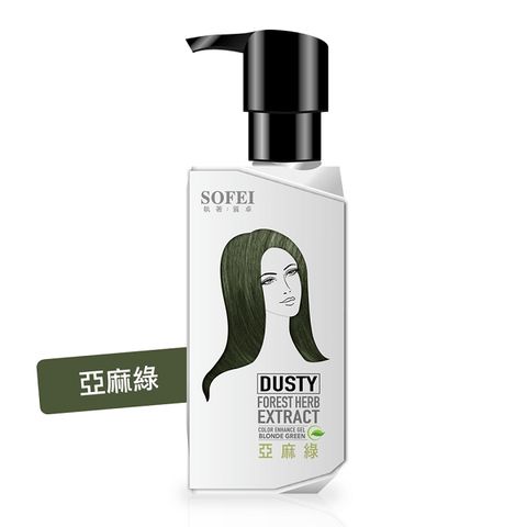 舒妃SOFEI 型色家植萃添加染髮補色露-亞麻綠200ml