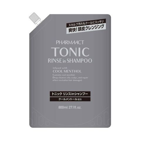 熊野油脂 日本 PharmaACT Tonic 水潤洗髮精補充包800ml