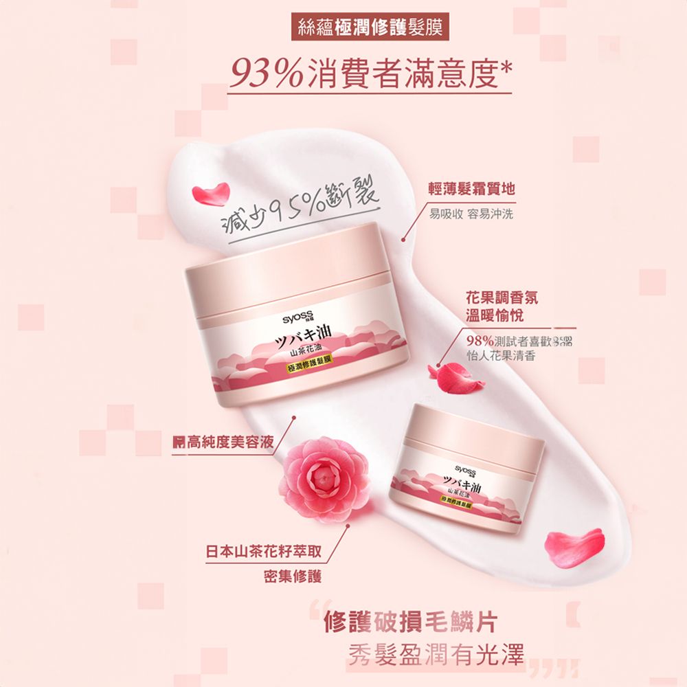 Syoss 絲蘊 山茶花油極潤修護髮膜200ml 2入組
