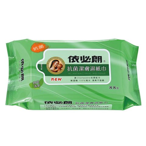 ibl 依必朗 抗菌超柔潔膚濕紙巾88抽/包-綠茶清新