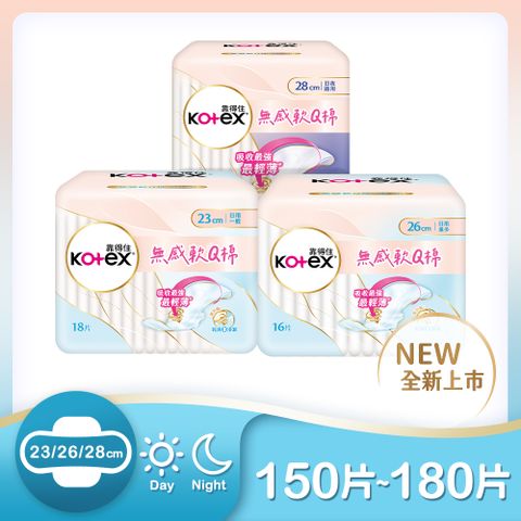 靠得住 無感軟Q棉 日用 23cm/26cm/28cm 10包箱購