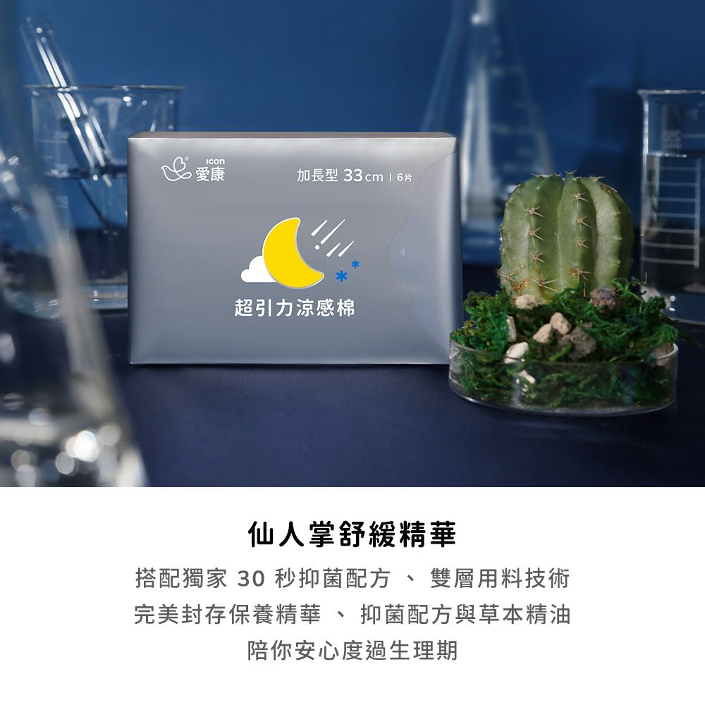 ICON 愛康 超引力涼感衛生棉(日用型/夜用型/加長型/超長型)_官方旗艦店