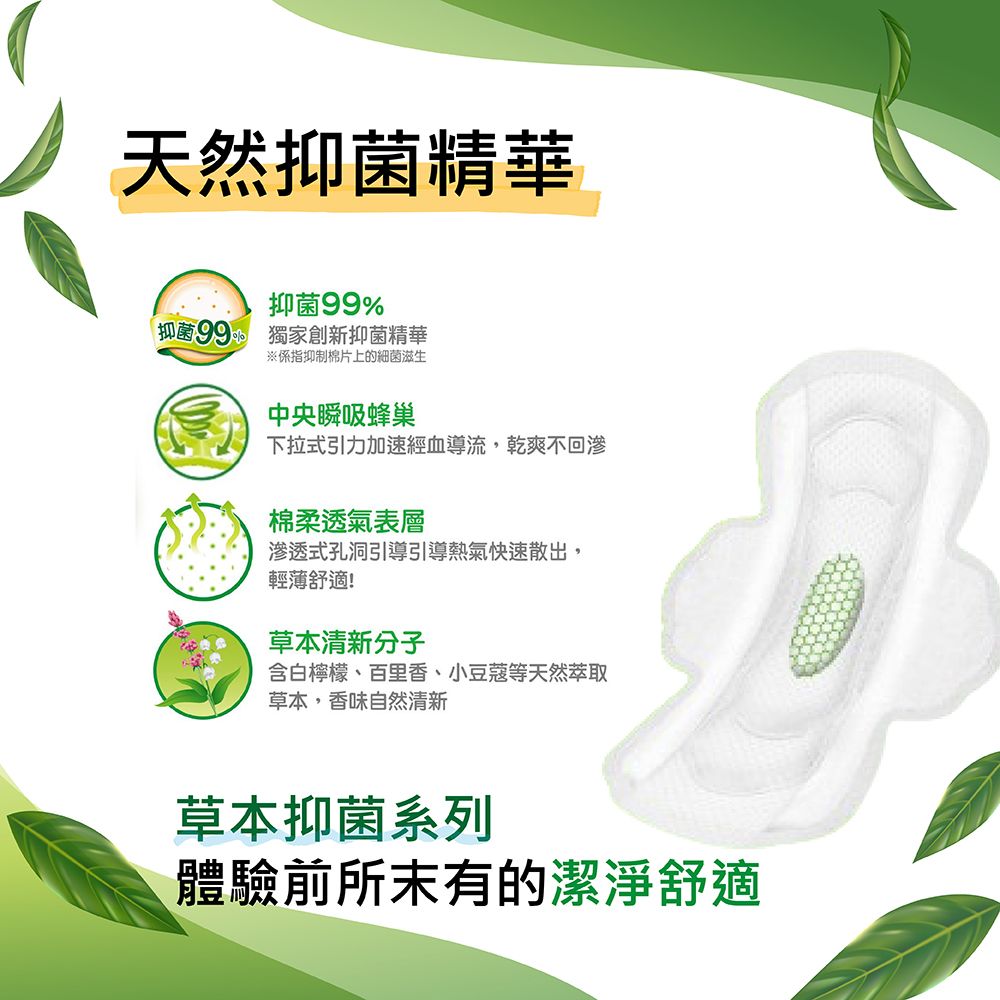 Kotex 靠得住 草本抑菌護墊( 56片/包 6包/箱)