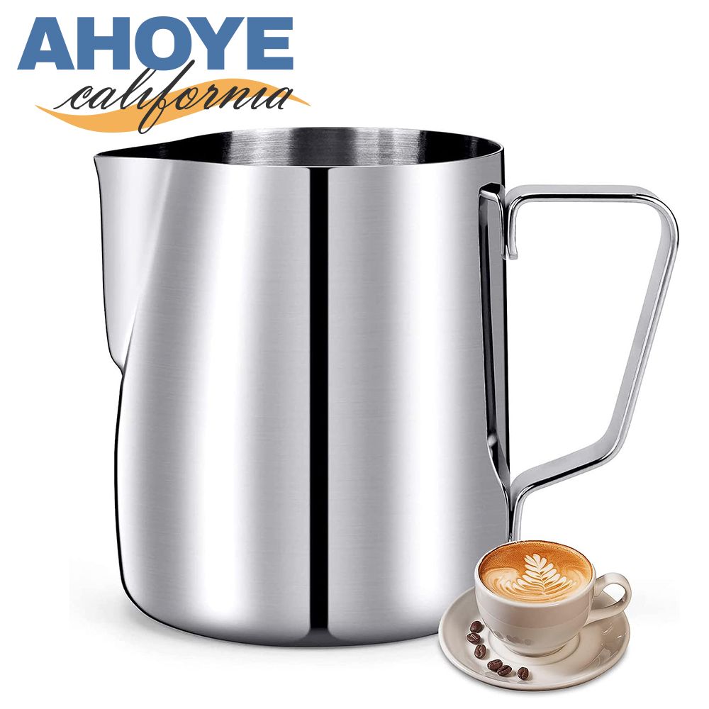 AHOYE 不鏽鋼量杯 600ML (刻度杯 拉花杯 奶泡杯)