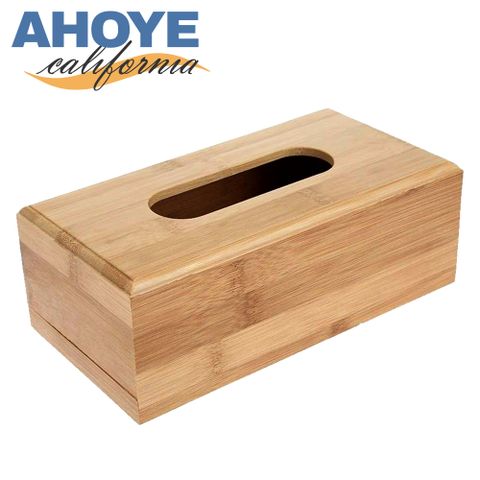 【Ahoye】竹木衛生紙盒 (面紙盒 面紙套 紙巾盒 面紙收納盒)