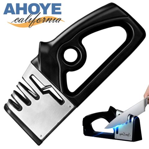 AHOYE 4in1好抓握家用磨刀器 (磨刀 磨刀器具 磨刀架 快速磨刀)