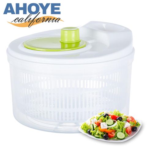 【Ahoye】蔬菜脫水器 ( 脫水器 瀝水籃 沙拉脫水器)