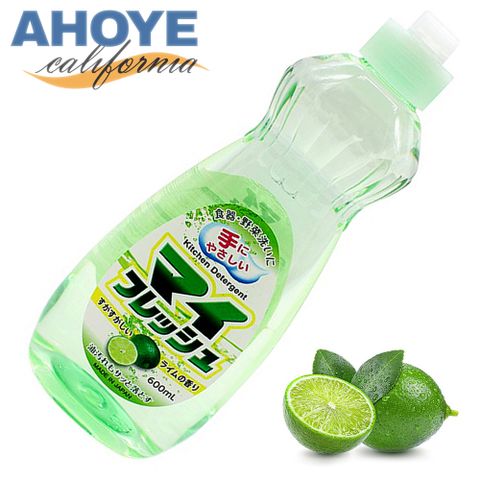 【AHOYE】日本進口天然檸檬酸蔬果洗潔劑 600mL (洗碗精)