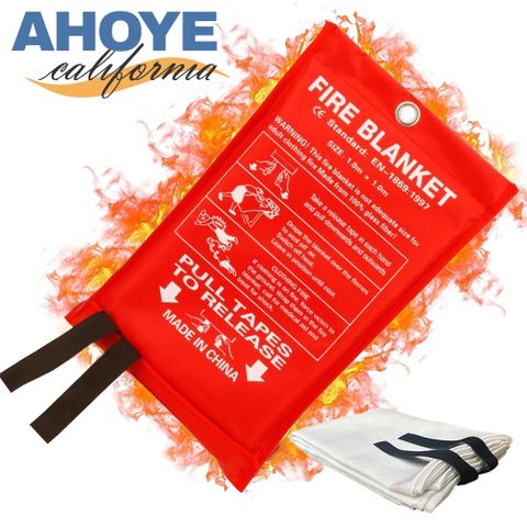 AHOYE 露營防火布 1Mx1M 非消防用器材 (隔熱布 防火墊 滅火毯)